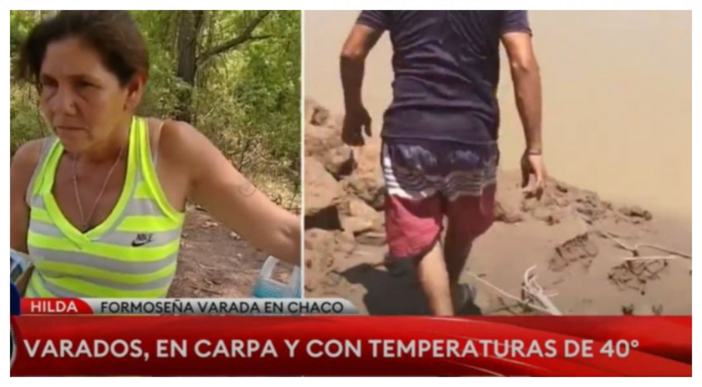 Varados formoseños viven en el límite de la provincia esperando entrar : “Es como que somos extranjeros”