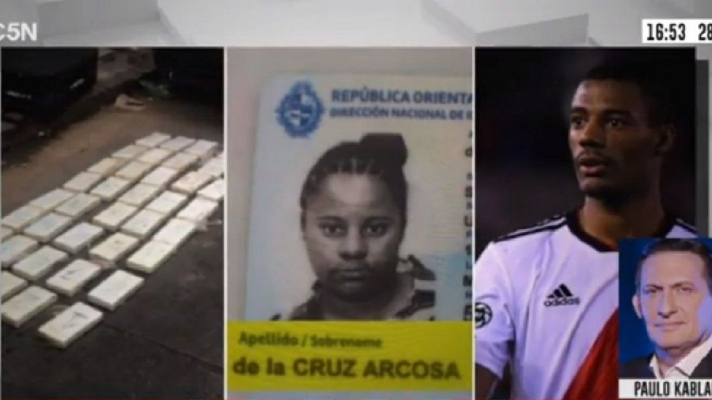 Detuvieron a la hermana de un jugador de River con 40 kilos de cocaína