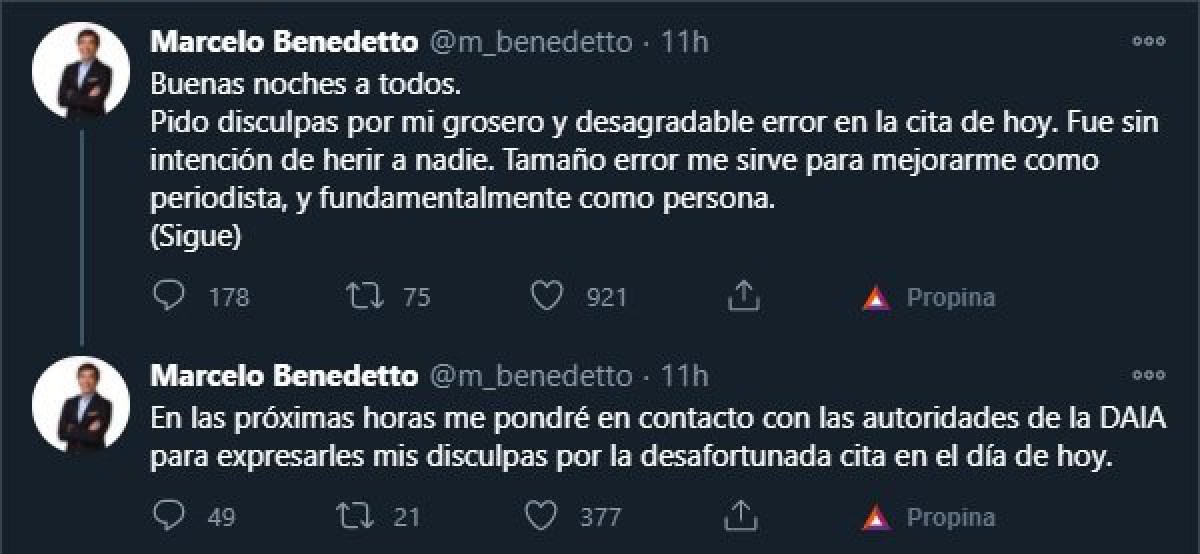 Marcelo Benedetto y un bochornoso error: Citó a un jerarca nazi