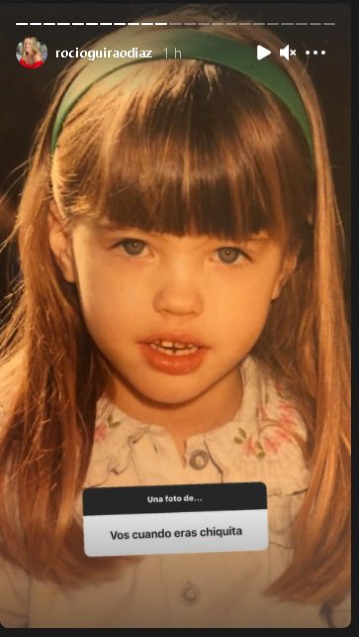 Rocío Guirao Díaz en la pileta “siguiendo la tendencia”