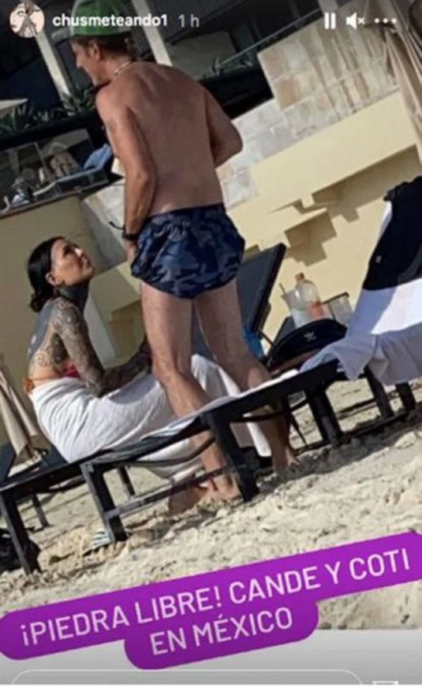 Cande Tinelli y Coti Sorokin de vacaciones familiares en México: el cantante llevó a sus hijos