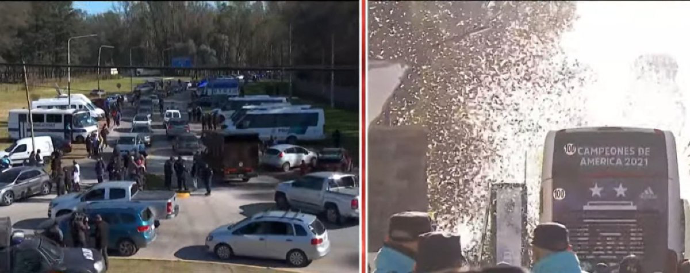 La Selección Argentina fue recibida con todo el afecto de los hinchas